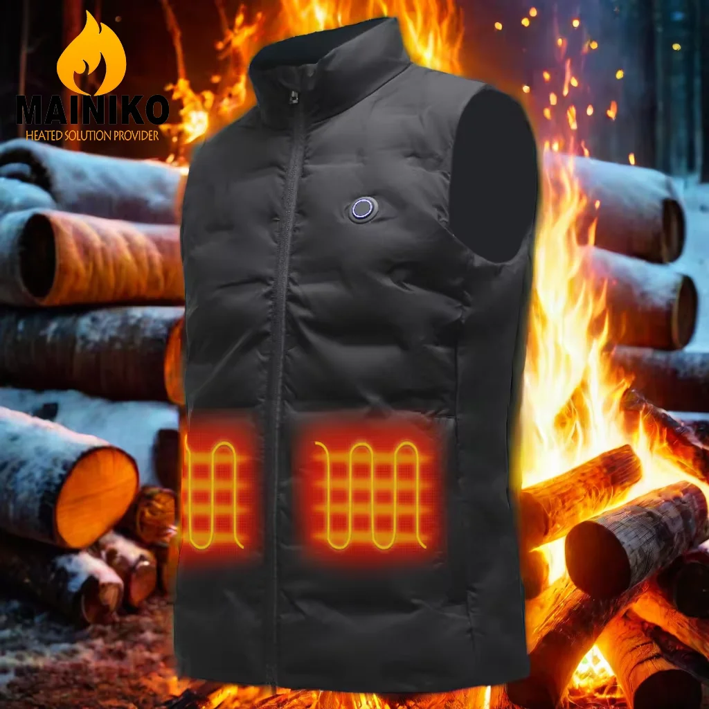 Vibration Massager Massage Electric Carbon Fiber Golf Intelligence Custom Gilet Suit Outdoor Heated Vest For Men
