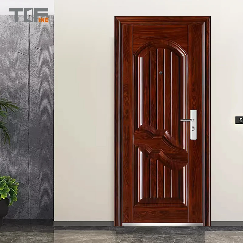 TOF Steel Security Door Germany Steel Wood Door Main Gate Designs