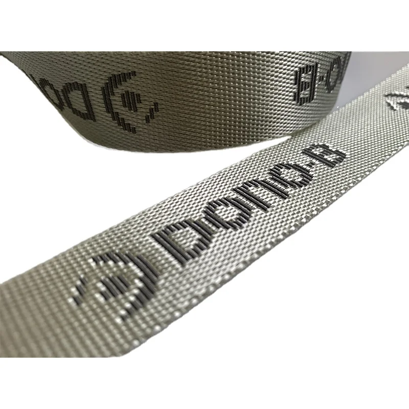 custom Polyester nylon jacquard pattern webbing strap Tape for backpack
