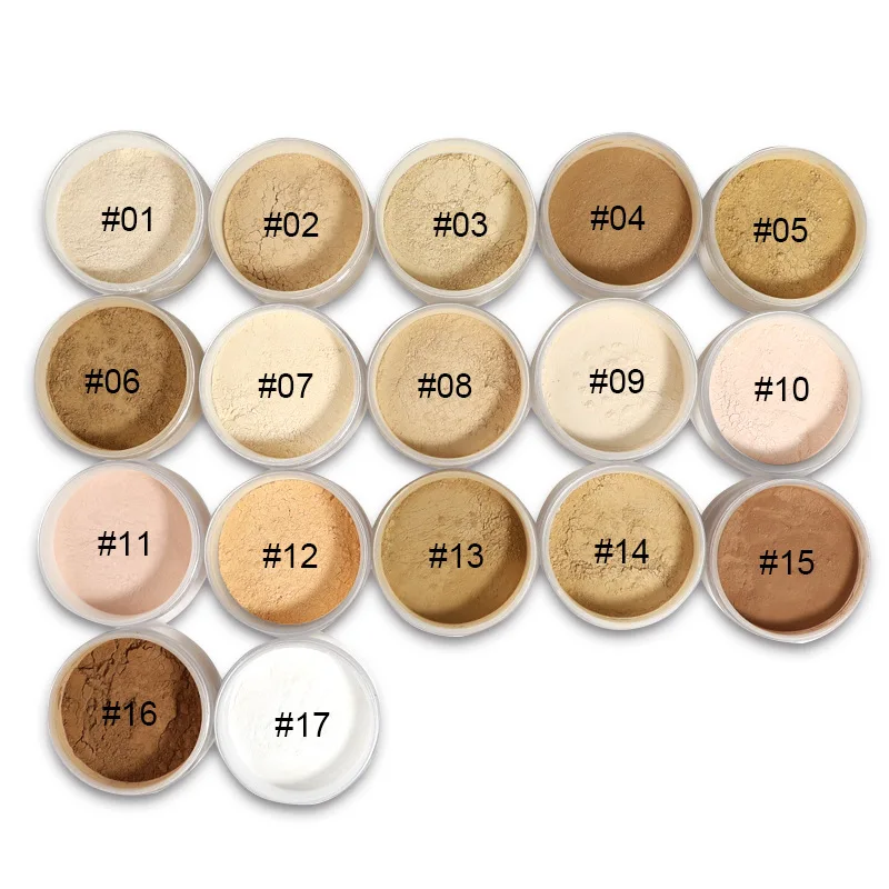 OEM Waterproof Matte Makeup Powder Custom Logo Long Lasting Loose Powder Private Label Oil Control Setting Powder with Puff