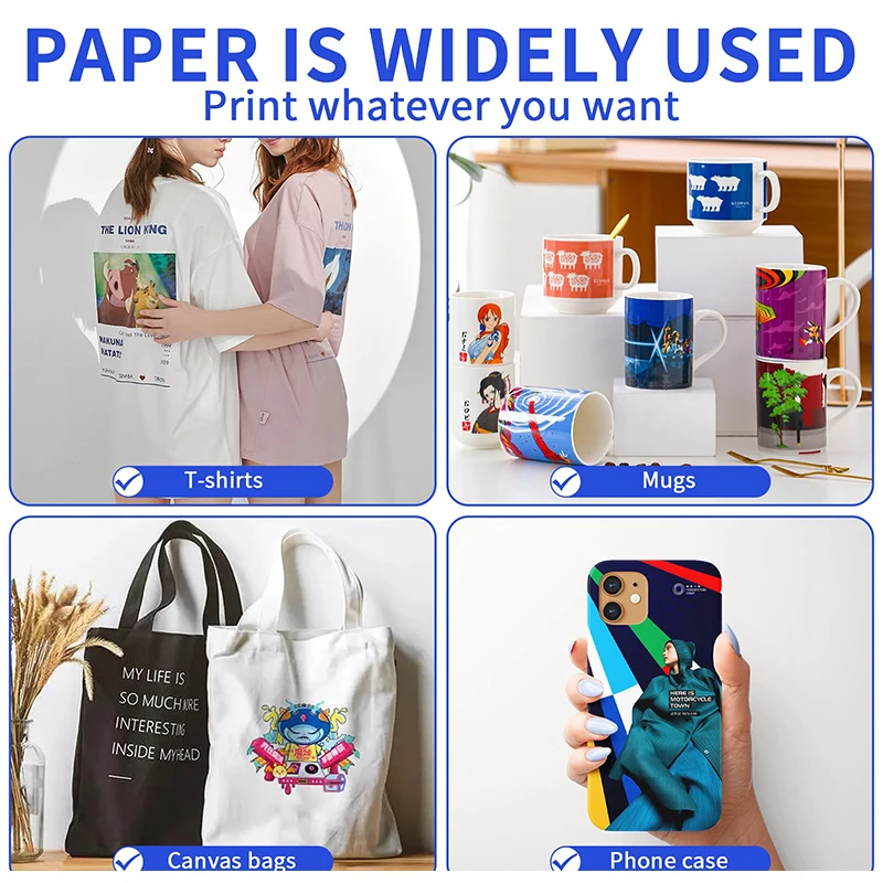 Wholesale Sublimation Paper A4/A3 Size Easy to Transfer Sublimation Paper for Tumblers Mugs & T-shirts