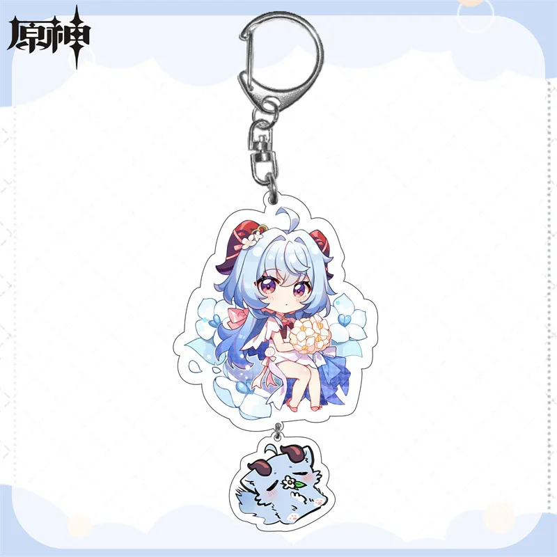 26 Designs Genshin Impact Game Peripheral Student Schoolbag Pendant Acrylic Keychain
