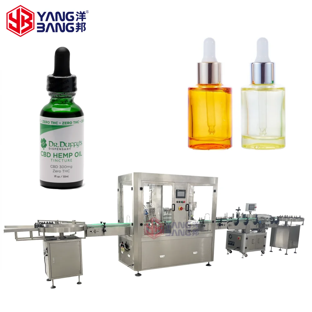 10ml 30ml 60ml Automatic Glass Drop Bottle Essential Oil Filling and Capping Machine Dropper Bottle Filling Machine Price