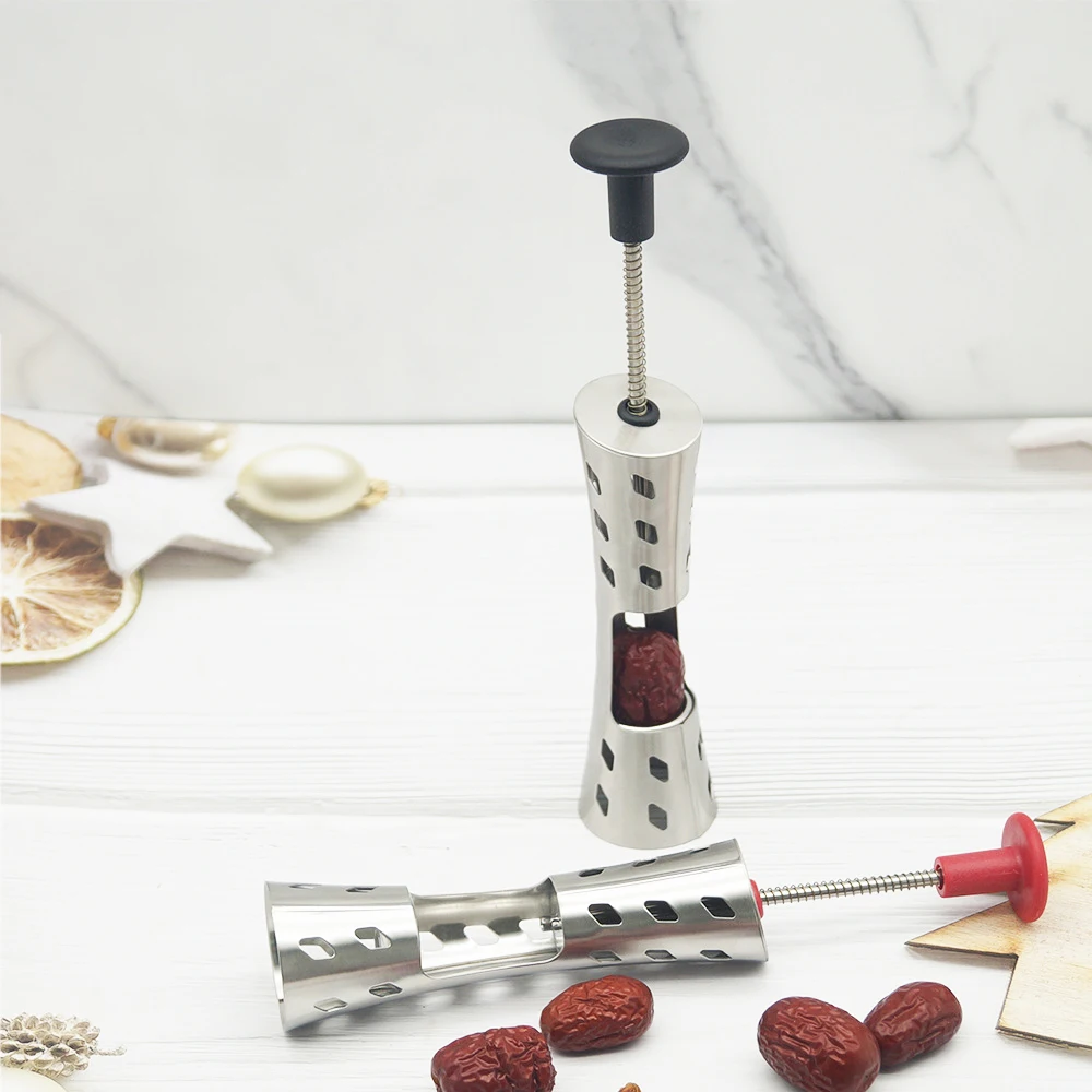 Durable Cherry Stoner Fruit Pit Corer Kitchen Tool 304 Stainless Steel Cherry Seed Remover Premium Cherry Pitter Remover Tool