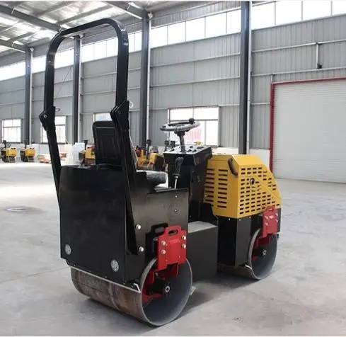 China small double drum roller compactor vibratory 1 ton road roller