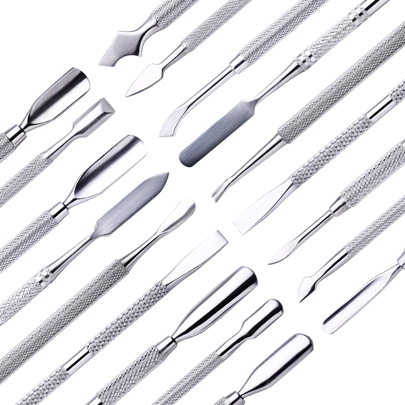 Cuticle Pusher Cutter Nail Peeler Scraper Stainless Steel Remover Pedicure