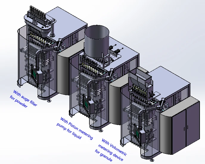 multi-function automatic stick bag 12 lanes coffee milk pharmaceutical powder sachet filling packing machine