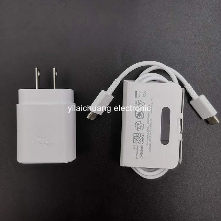EP-TA800 25w адаптер USB кабель с разъемами типа c и Type-c note10 2in1 US зарядное устройство для samsung
