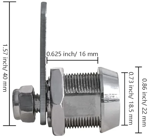 Wholesale Zinc Alloy Mailbox Cam Lock Replacement Storage Pin Cylinder Cam Lock With Keys