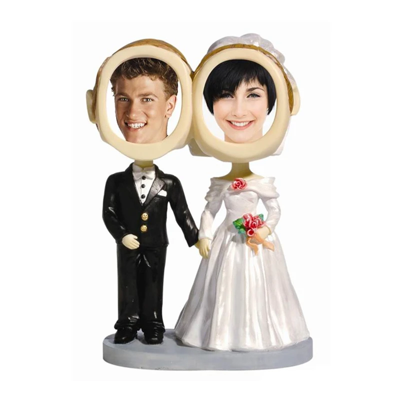 CUSTOM wedding photo bobblehead with picture frame bobble head bobble head figurines