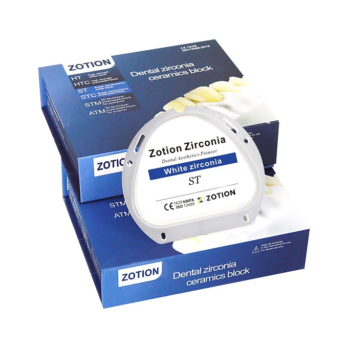 Zotion dental zirconia ceramic blocks for procelin false teeth