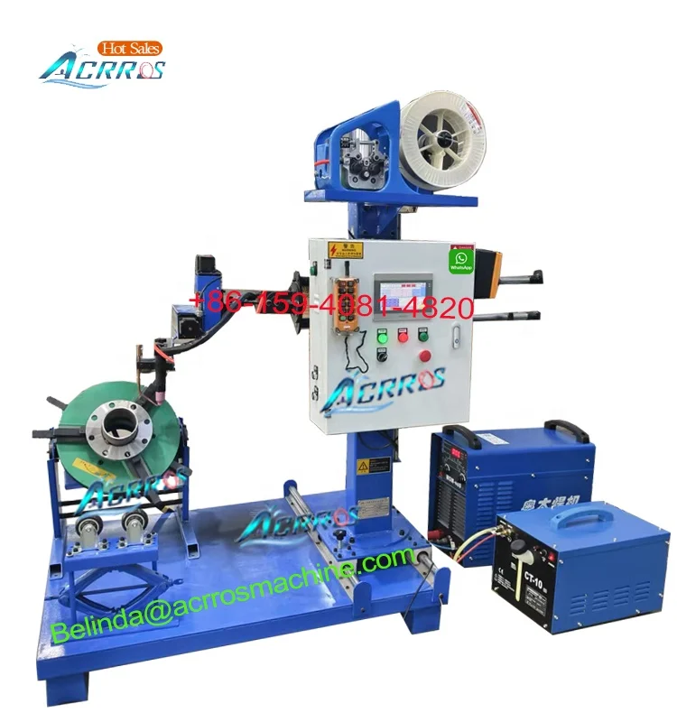 Automatic Welding Manipulator pipe flange circular seam welding machine and rotating turntable 200mm chuck
