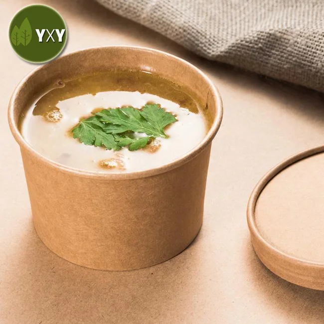  Eco Friendly Recyclable Disposable Microwaveable Togo Soup Bowl For Hot