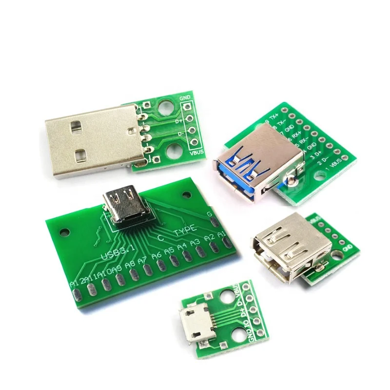  «Сделай сам» 24pin USB 3 1 Тип C штекер и гнездо разъем типа SMT с печатной