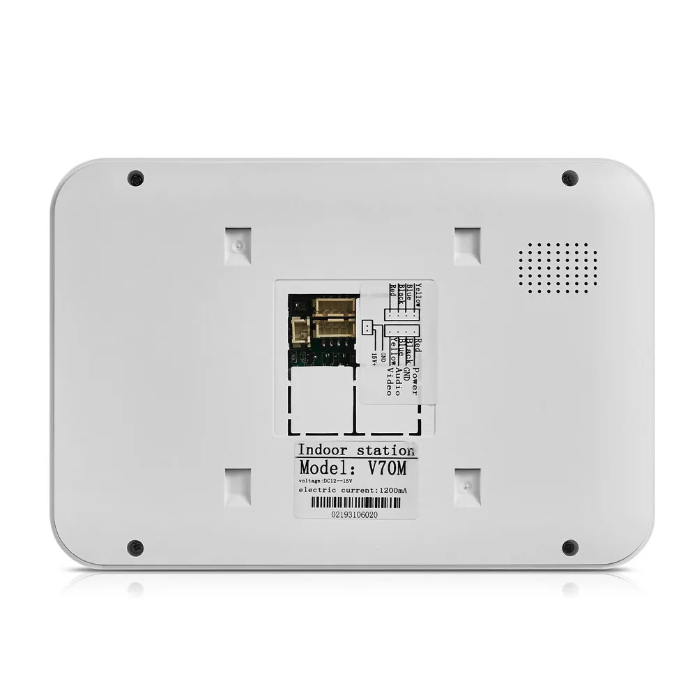 7 inch tft lcd screen video door phone villa video intercom system doorbell with CMOS camera