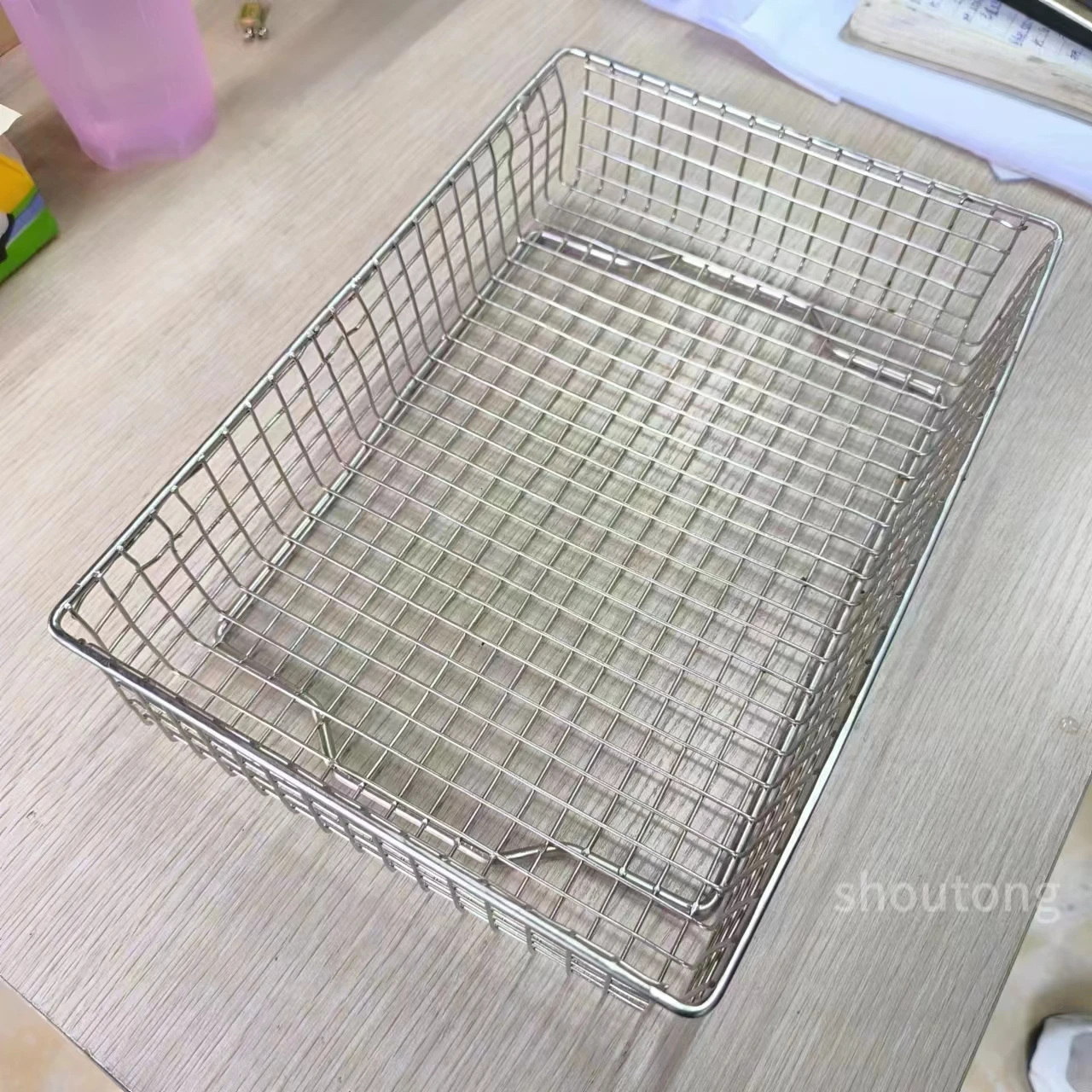 304 316 316L stainless steel metal wire mesh sterilization basket for medical ultrasonic cleaning filter box
