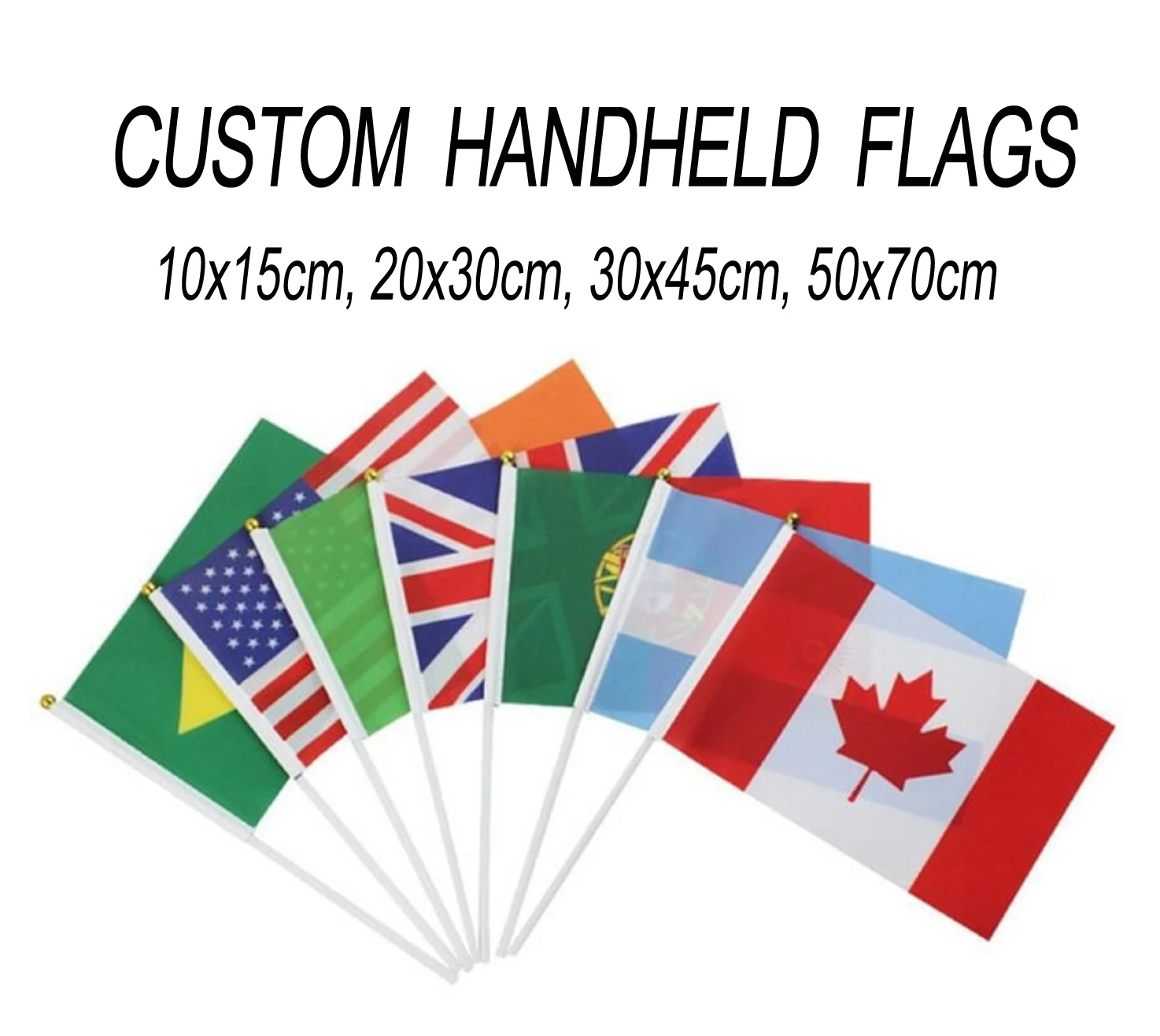 custom hand flag