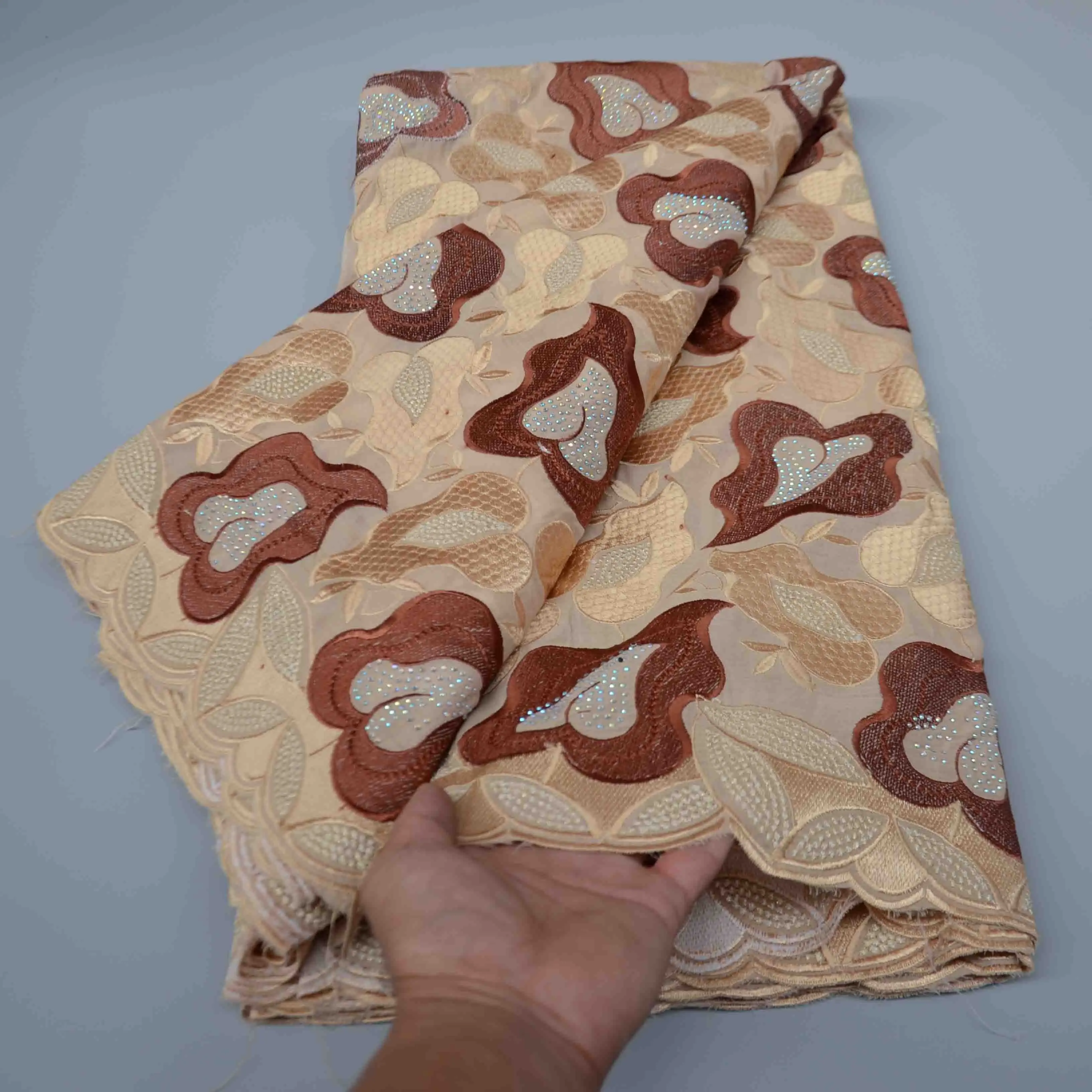 High quality african swiss voile laces 100% cotton lace fabric wholesale