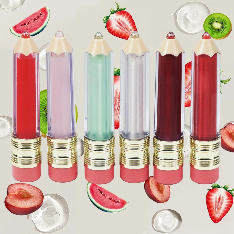 No Logo Lip Oil Transparent Lip Gloss Moisturizing Private Label Fruit Lip Gloss Makeup