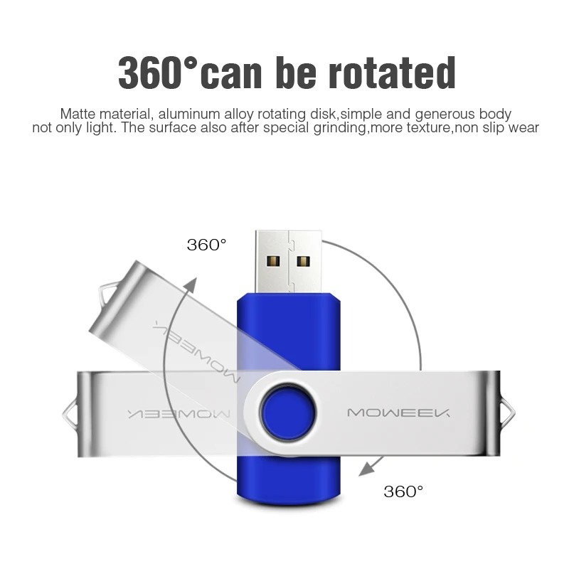 4 ГБ 8 16 32 цветной поворотный USB флеш-накопитель с индивидуальным