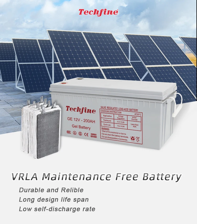 12V 200ah опечатанный аккумулятор питания солнечных гелевых