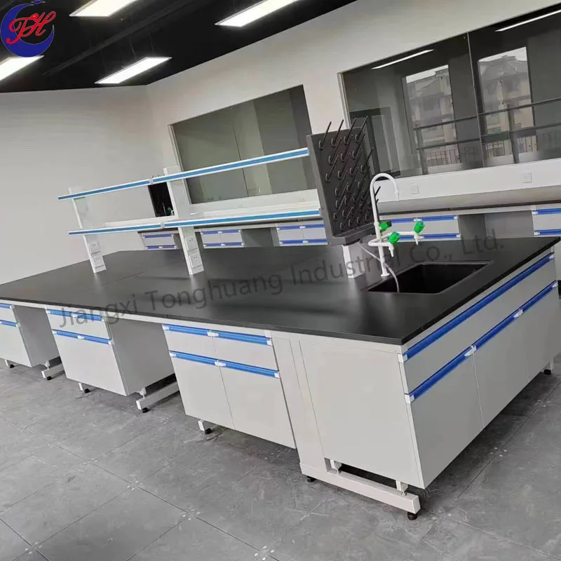 Customizable Modern Design Lab Bench Steel Wood Laboratory Table for School University Factory Hospital Laboratory Furniture
