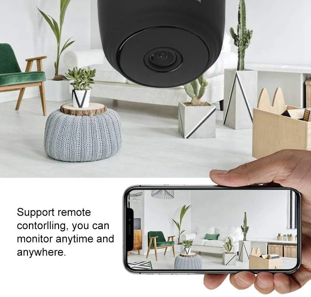  Шпионская беспроводная скрытая WiFi мини камера CCTV HD 1080P домашняя безопасности для няни маленькая наружная
