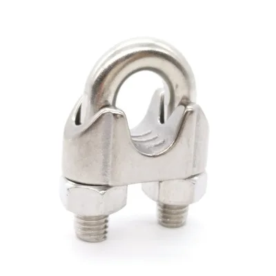 OEM 304 Stainless Steel Galvanized Wire Rope Clip Cable Clamps U Bolt Saddle Fastener Wire Rope Fittings Clamp Clips Rigging