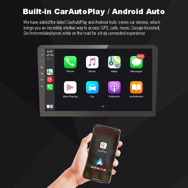 Wholesale double din car stereo mp5 android car dvd player with carplay gps camera 2 din android