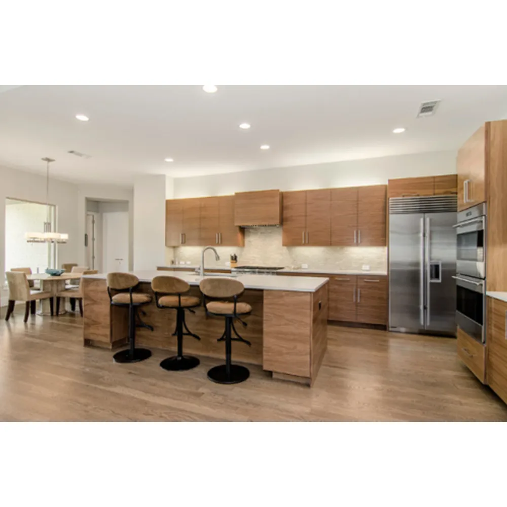 CBMmart Ready To Assemble Brown White Tall Flat Pack Modular Melamine Plywood Wall Cupboards Kitchen Furniture Cabinets