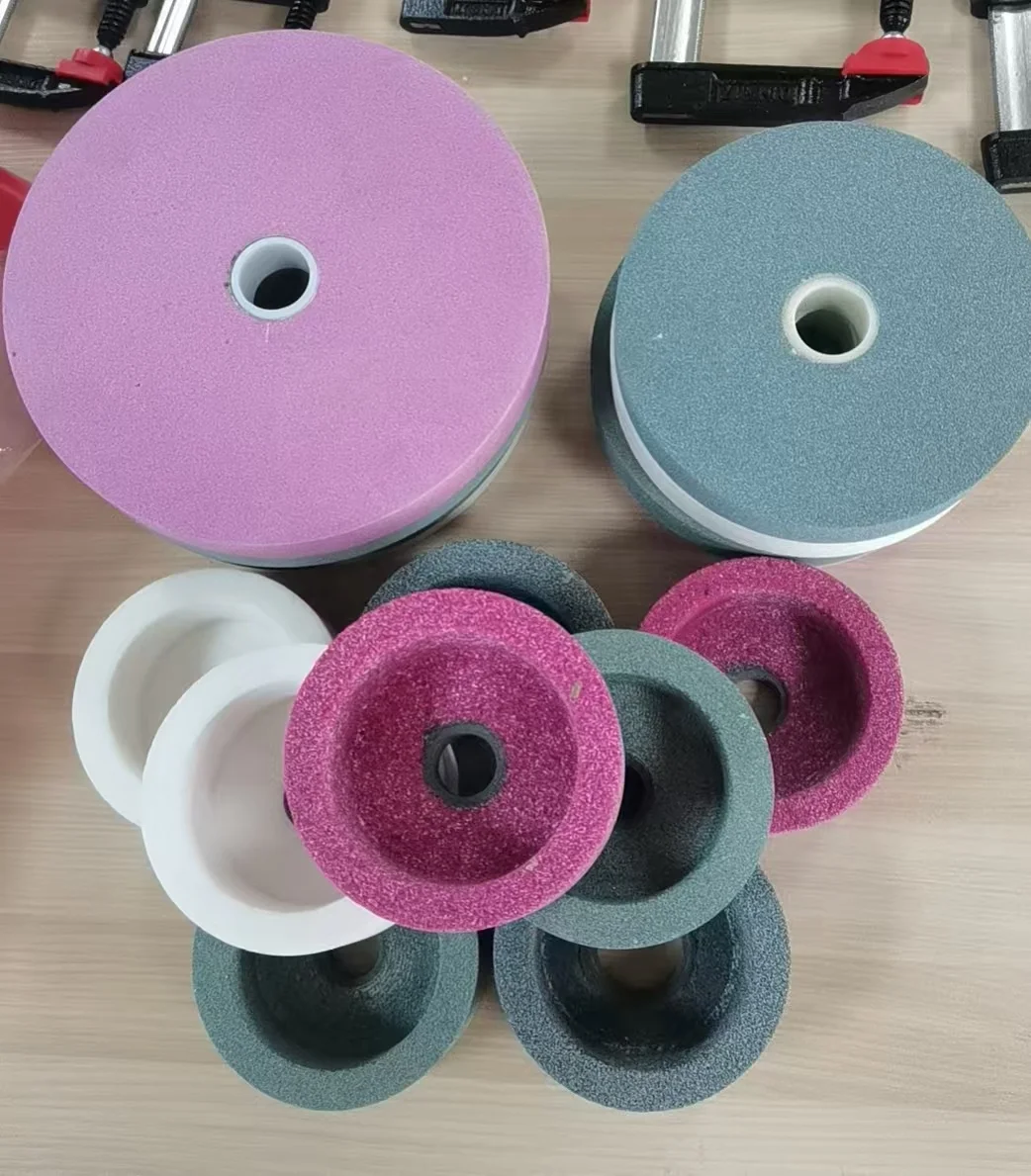 PEX PA 200X25X32MM Pink Aluminum Oxide Chrome Corundum Grinding Wheel Polishing Stainless Steel Knives Bench Grinding Wheel