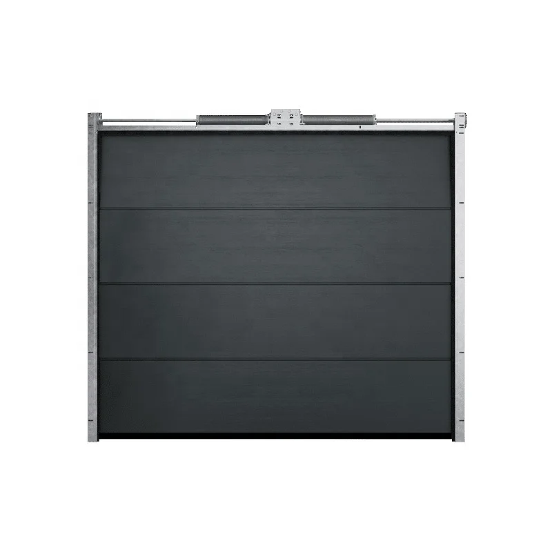 American Style Villa Luxury Aluminum Panel Classic Wood Grain Electric Garage Door Wood Texture