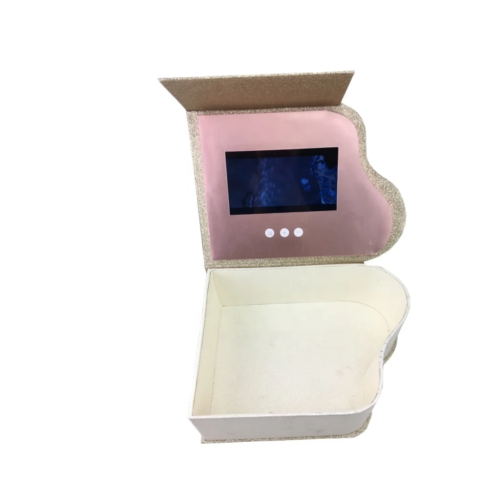 Промо реклама A5 7-дюймовый электронный каталог карты ЖК-экран видео поздравительной брошюры для свадебных приглашений