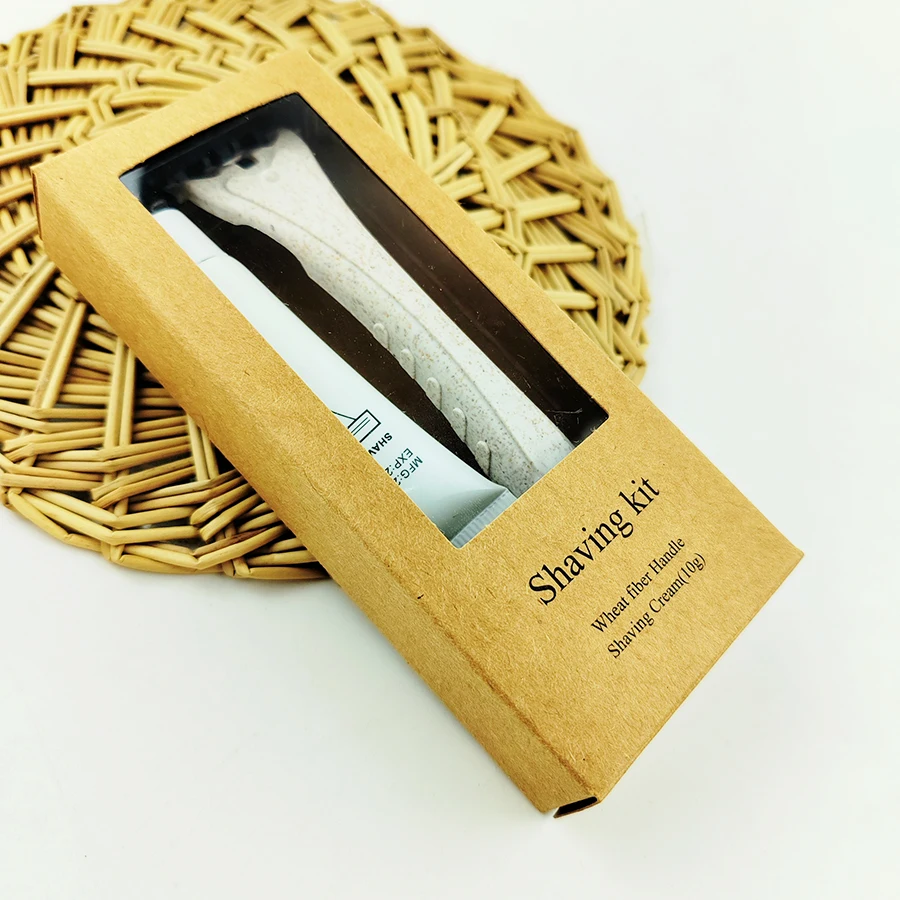 disposable shaving razor with shaving cream for hotel