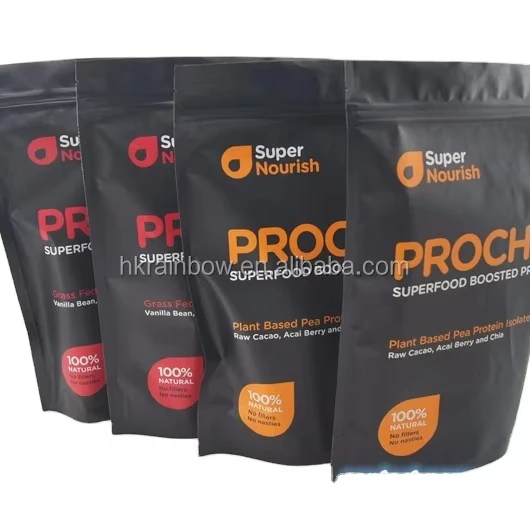 Custom Resealable Zipper Lock Stand up Pouch Coffee Snack Kraft Paper Tea Bag Packaging Bag for Food