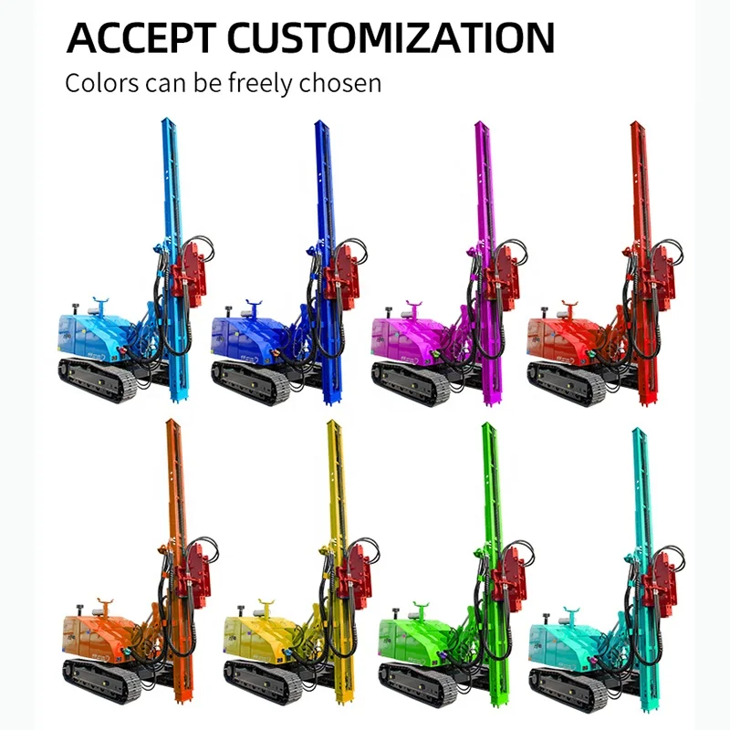 Best selling HWL500 PILE DRIVER Hengwang solar post driver with pile driver hammer