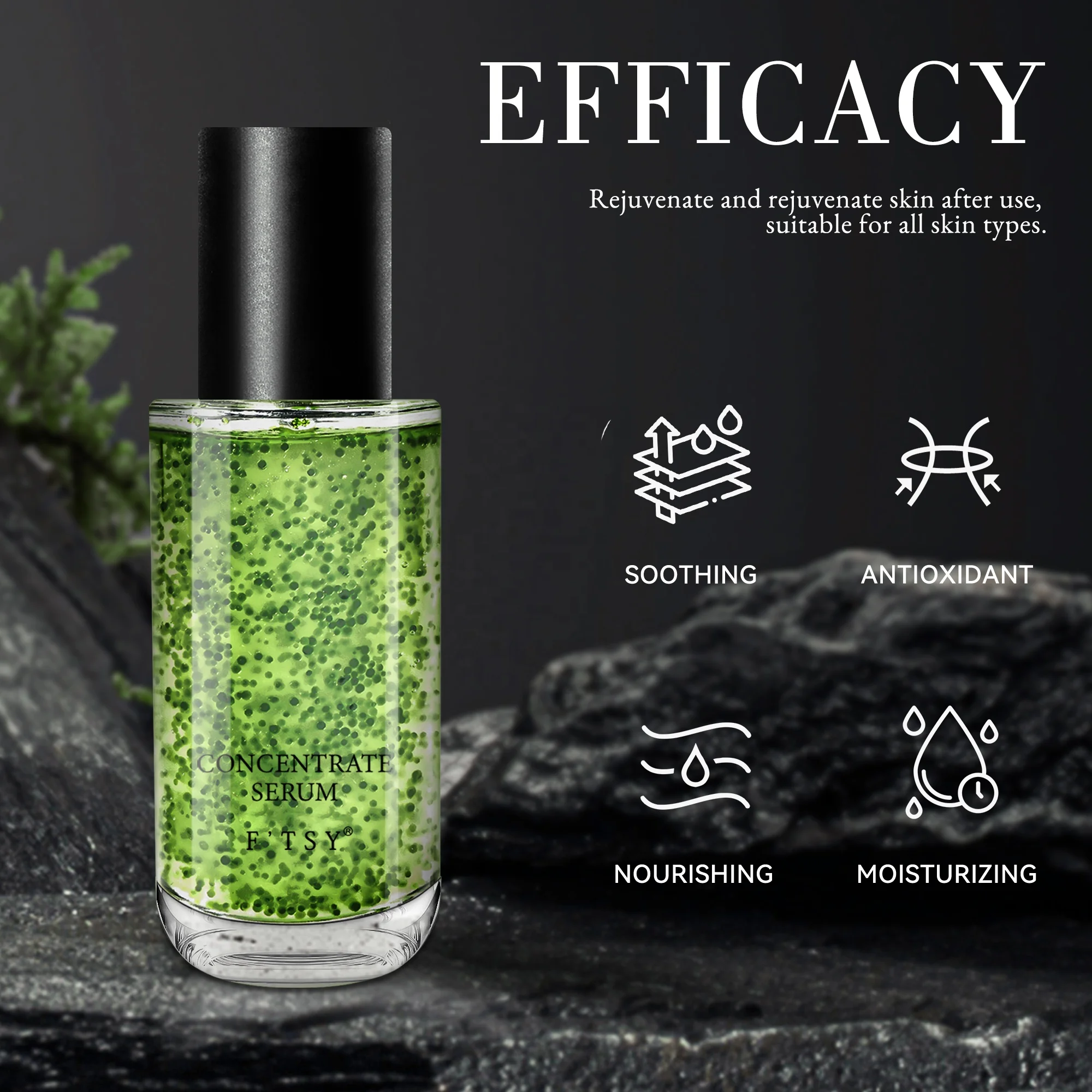 Advanced Anti-aging Brightens Regenerating Green Serum Ferulic Acid Ceramide Serum Concentrate