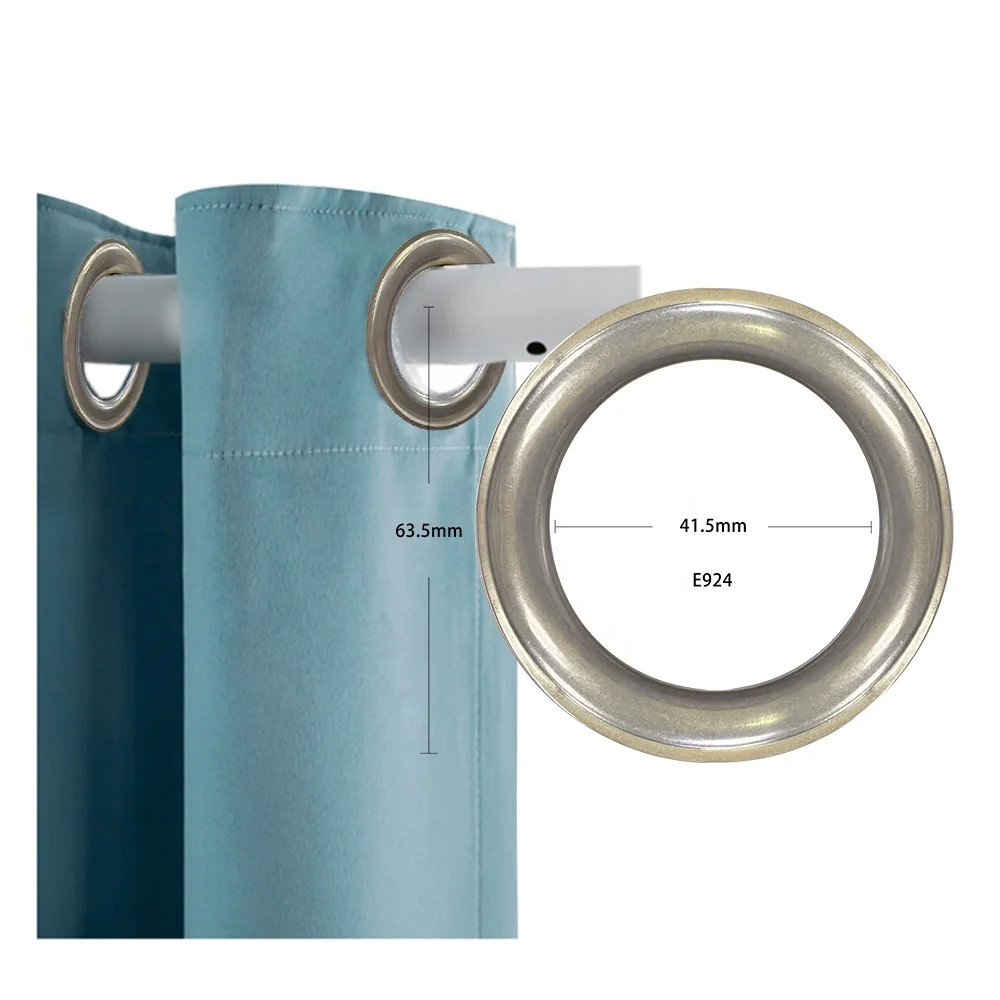 High Quality Garment Accessories Manufacturers 63.5MM shiny silver Shoe curtain big 201 stainless steel eyelet