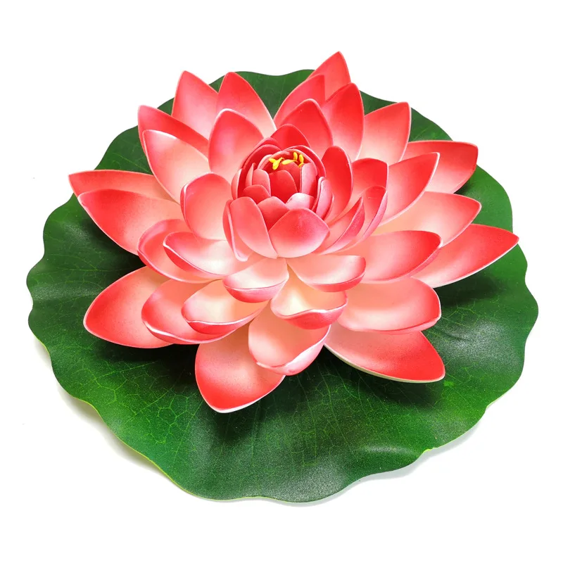 High quality faux floating white pink blue lotus water lily EVA fake floating water artifical foam lotus flowers