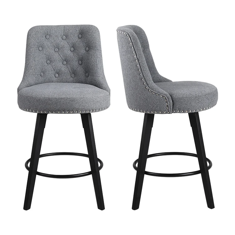 Custom White Luxury Modern Counter Height Barstool Breakfast Kitchen Island High Chair Bar Stools For Restaurants