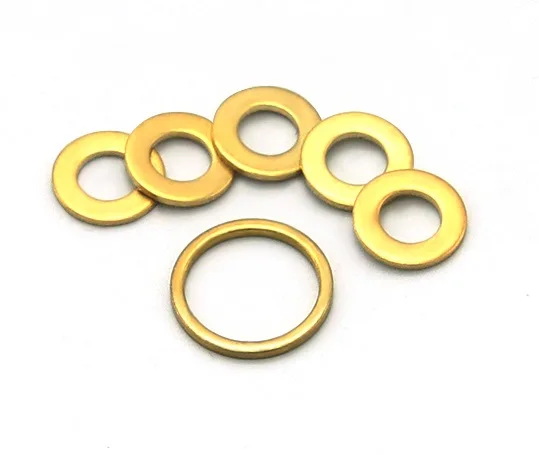 Factory Direct Sales H59H62 Brass Washer Flange Pad Laser Cutting U-shaped Packing 0.1-15mm Thick Ultra-thin