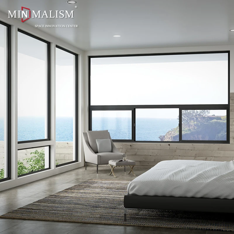 Aluminum Frame Glass Windows With Cheap Price Latest Simple Design Aluminum Sliding House Window