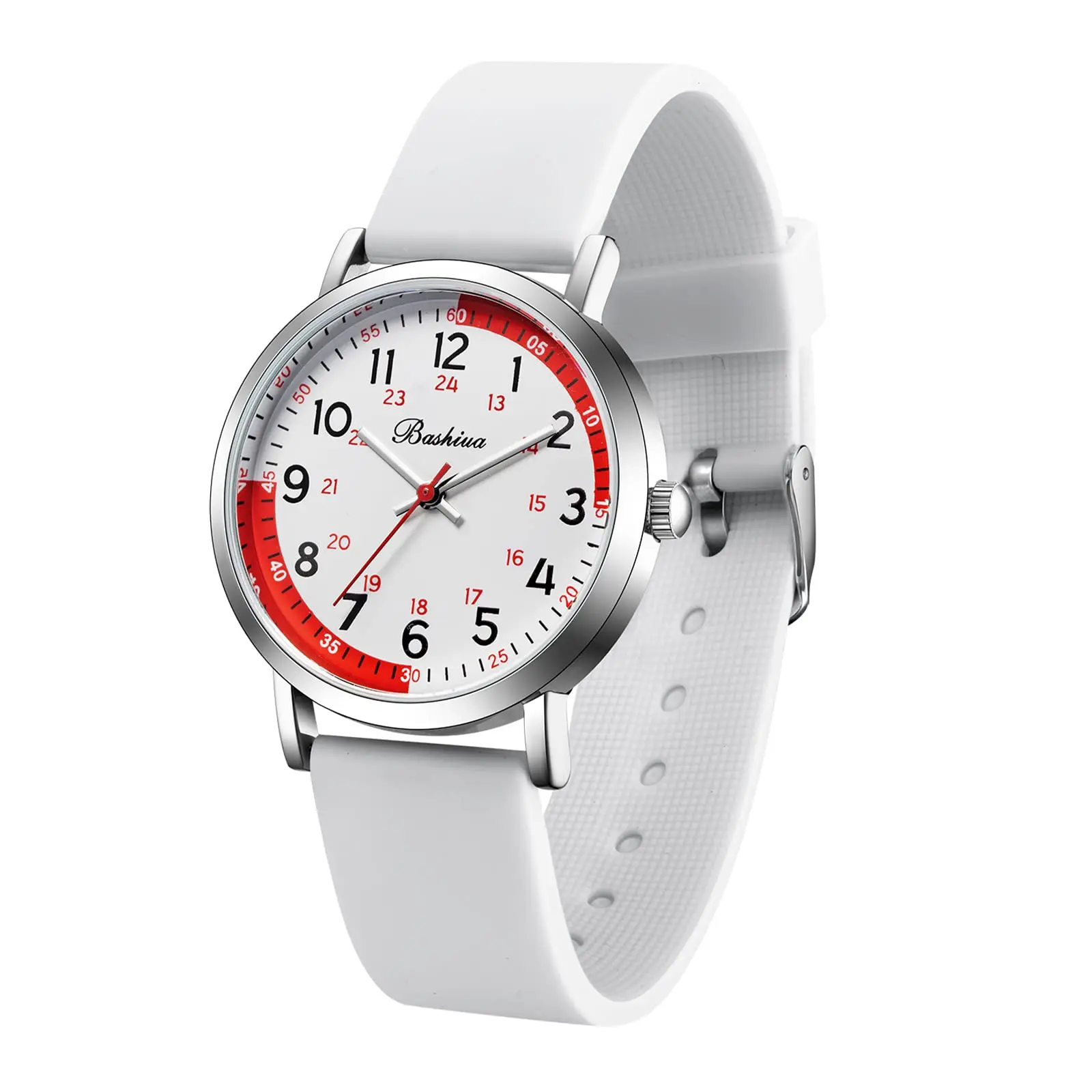 Nurse Doctors watch Medical Professionals and Students Easy to Read Waterproof Women Men Medical Watch Soft Breathable Silicone