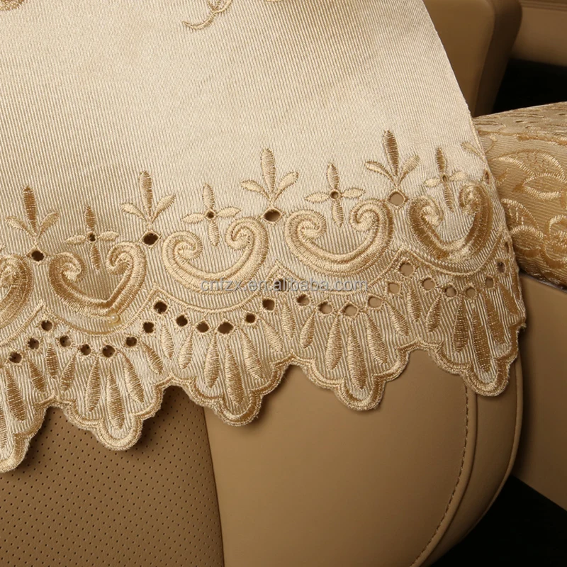 New Design Luxury Factory Supply Velvet Universal Car Seat Cover With Exquisite Embroidery