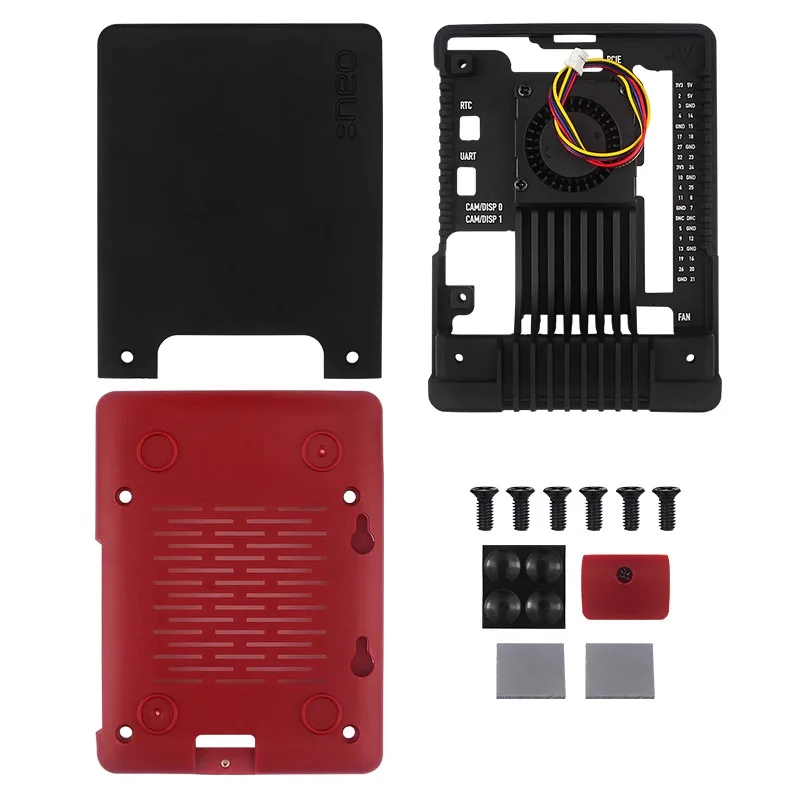 Raspberry Pi 5th generation aluminum shell Argon NEO 5 shell active heat dissipation PWM speed regulation fan protective box