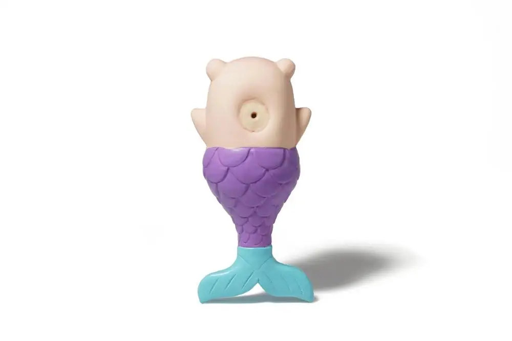 cartoon bear head fish tail Latex Dog Toy hot sell pet toy