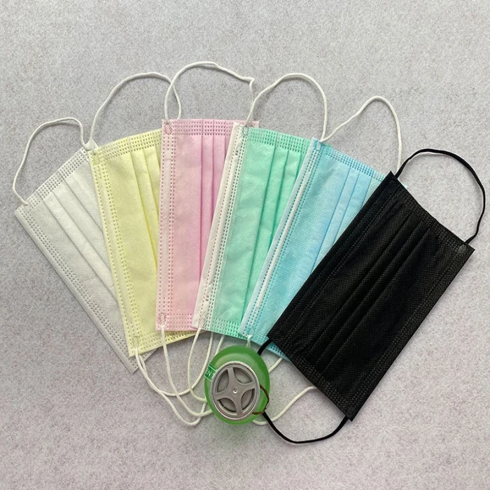 
Disposable Facemask Orange/Pink/Blue/Green/Black Color Face Mask 