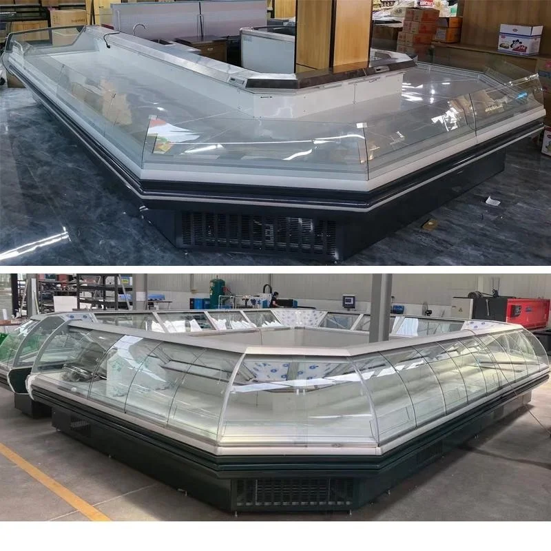 Supermarket Meat open Fridge Chiller Delicatessen Refrigerator deli display cold case