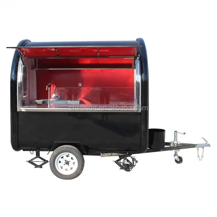 Mobile Food Truck With Full Kitchen Hot Dog Ice Cream Cart Coffee Kiosk Concession Food Trailer Restaurant Fast Food Cart Sale