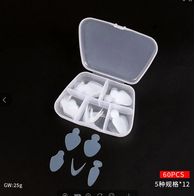 Soft Silicone Pads Stencil French Forma Sticker Dual Sculpting Forms New Nail Product
